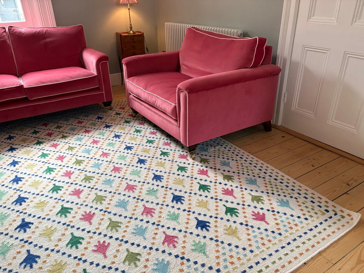 Nina Campbell Multi Paradis Flatweave Rug - Image 3