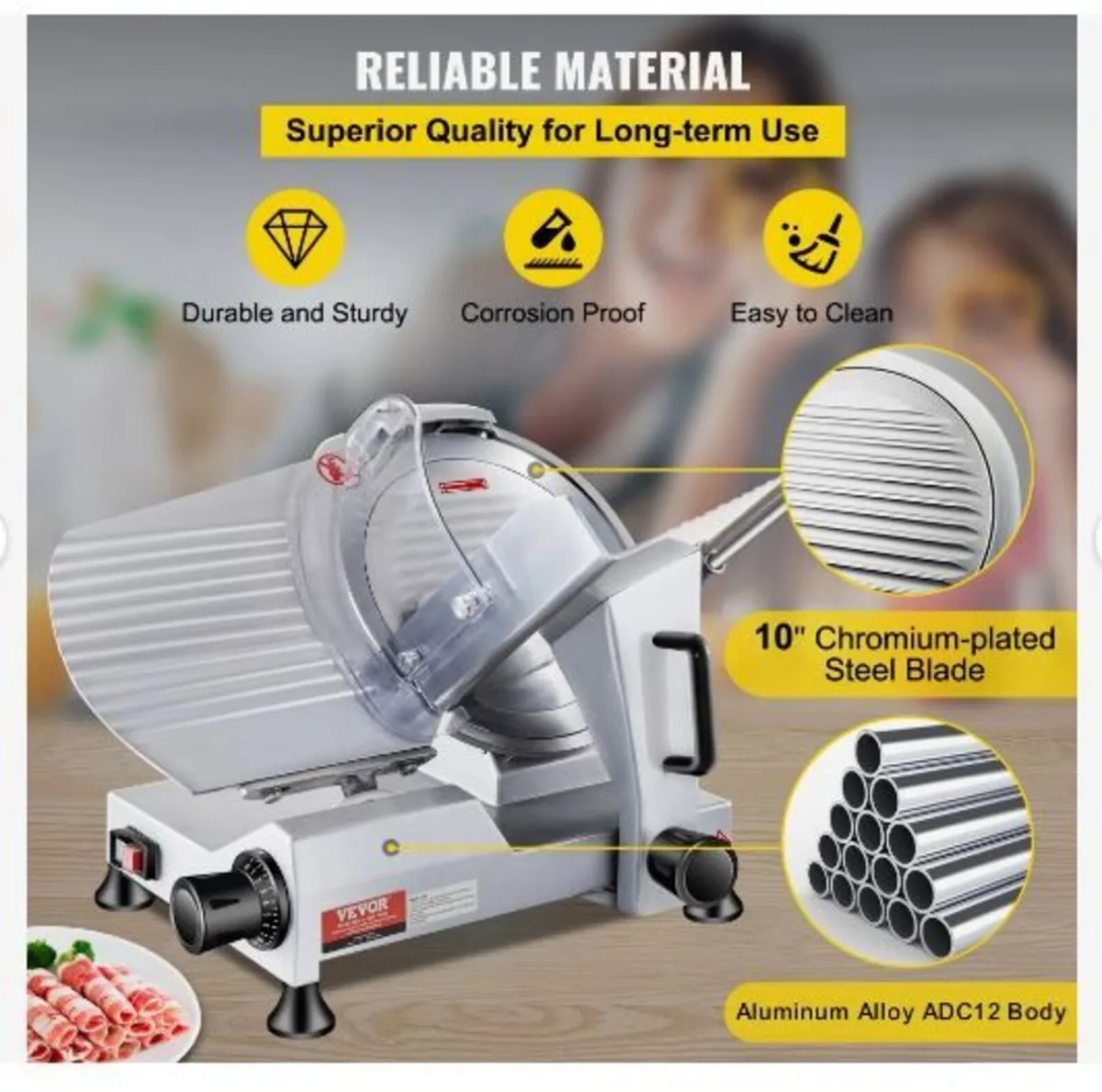 Commercial Meat Slicer, 240W - Image 2