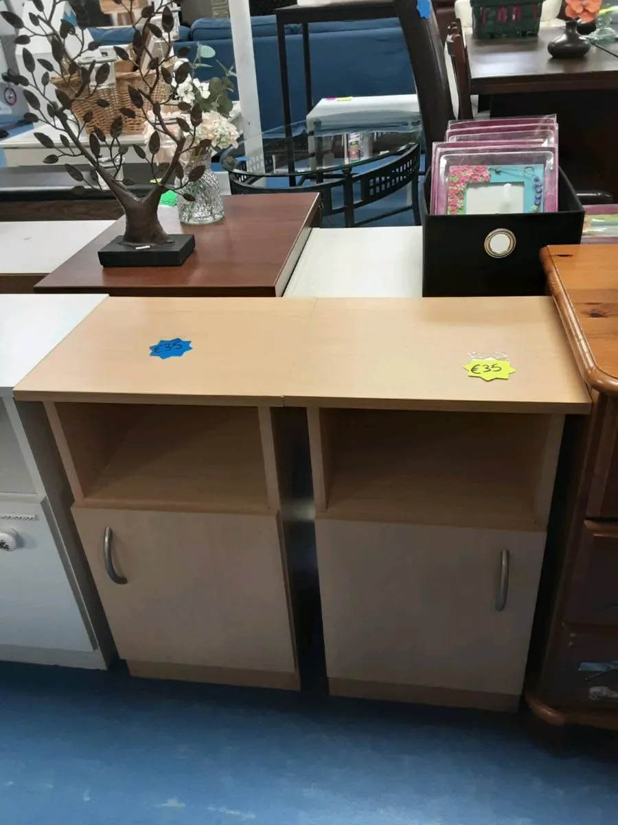 BEDSIDE LOCKERS X 2 - Image 1