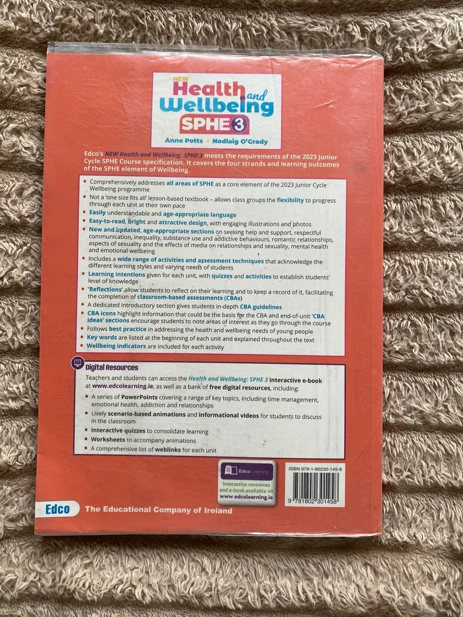 New Junior Cycle SPHE  3  Health and Wellbeing - Image 2