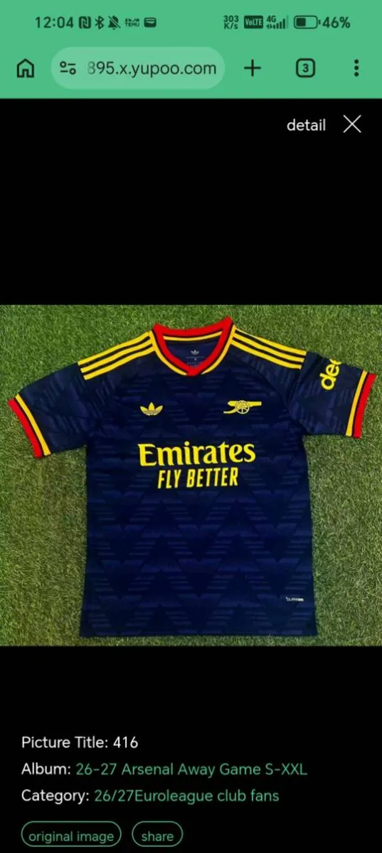 Arsenal Away jersey 26/27 - Image 2