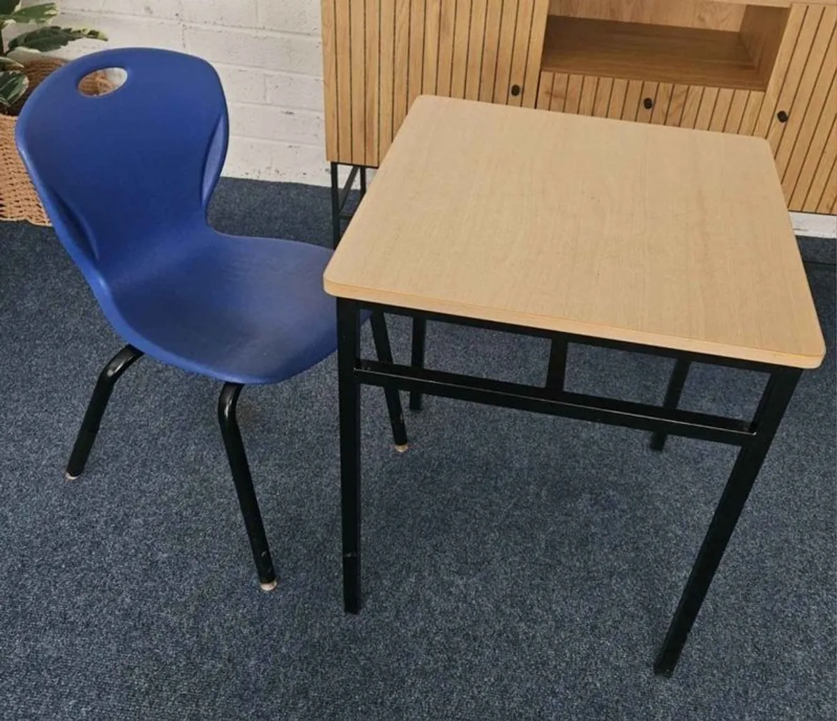 desk and chair