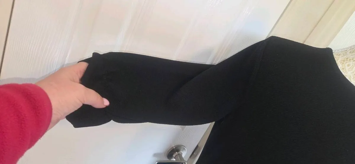 Boohoo black smock mini dress in UK size 12 / EU 4 - Image 2