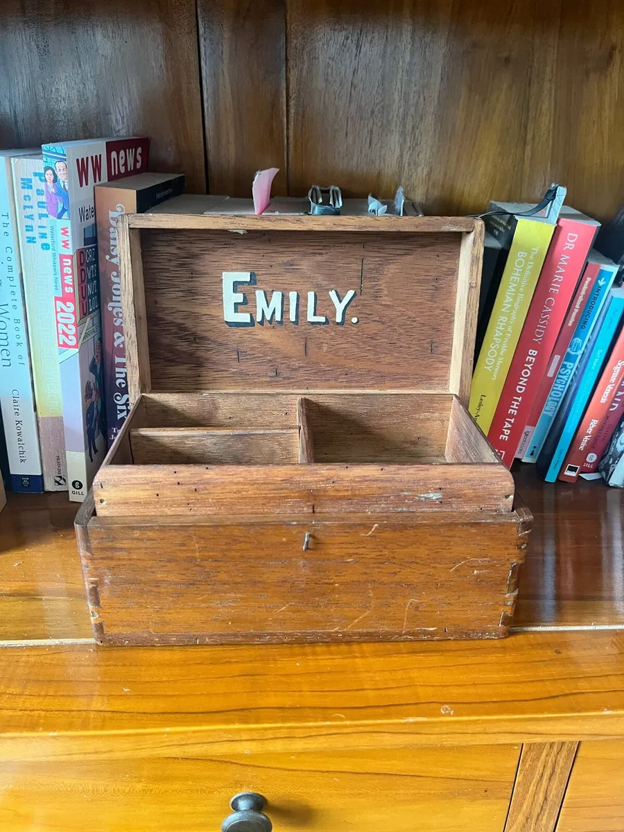Edwardian Oak Trinket Box - Image 2