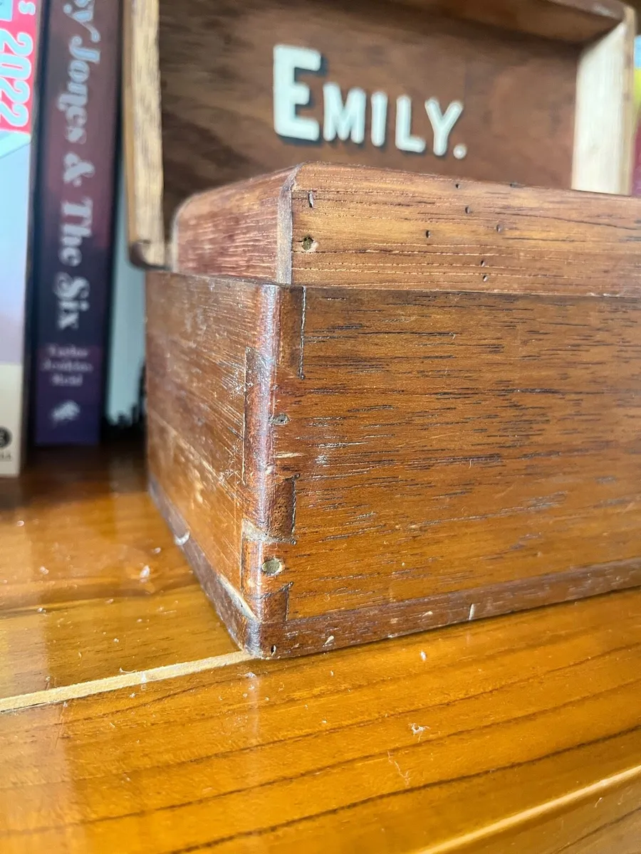 Edwardian Oak Trinket Box - Image 3
