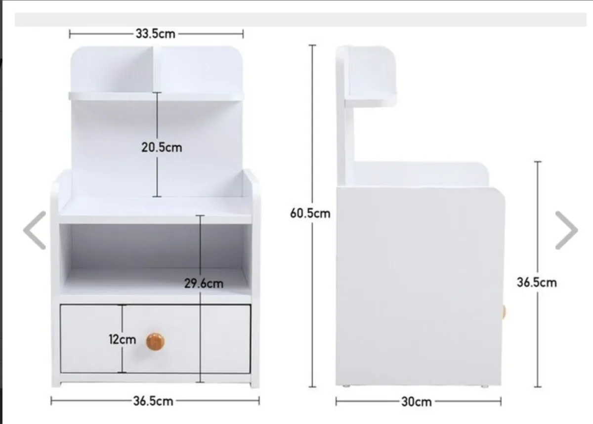 White MDF Storage Unit / Cabinet – Ready to Go! - Image 1