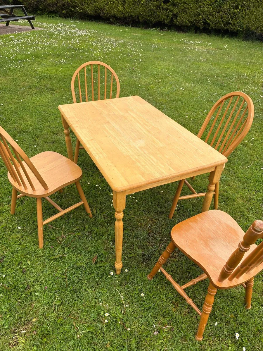 Table and 4 chairs