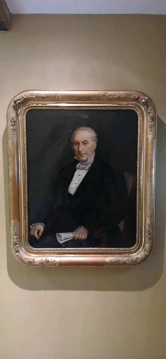 Oil painting in original frame - Image 1