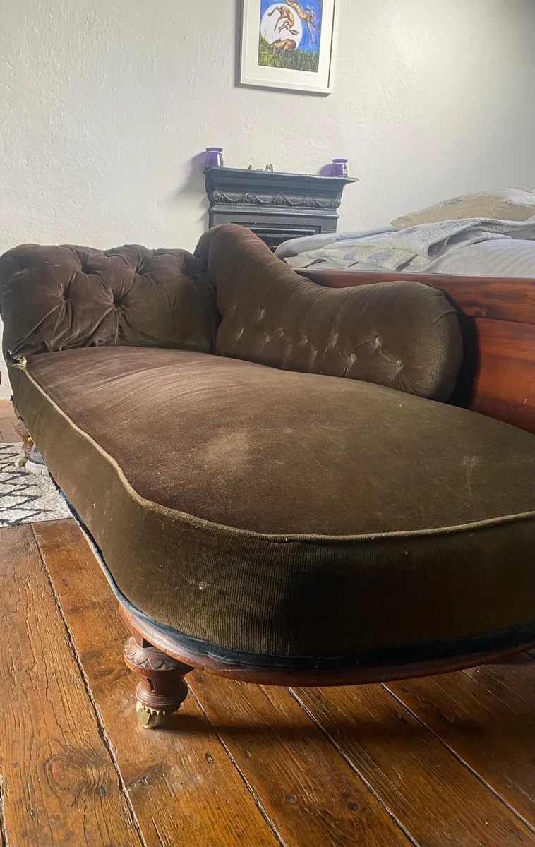 Victorian antique Chaise longue - Image 3