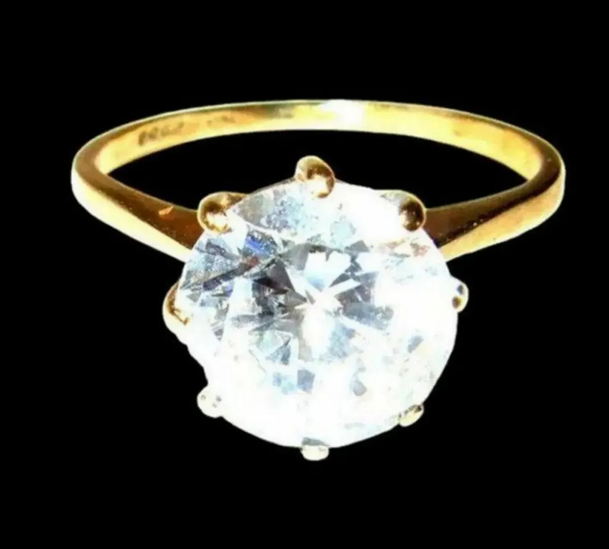 Vintage Hallmarked 9ct Gold Solitaire - Image 3