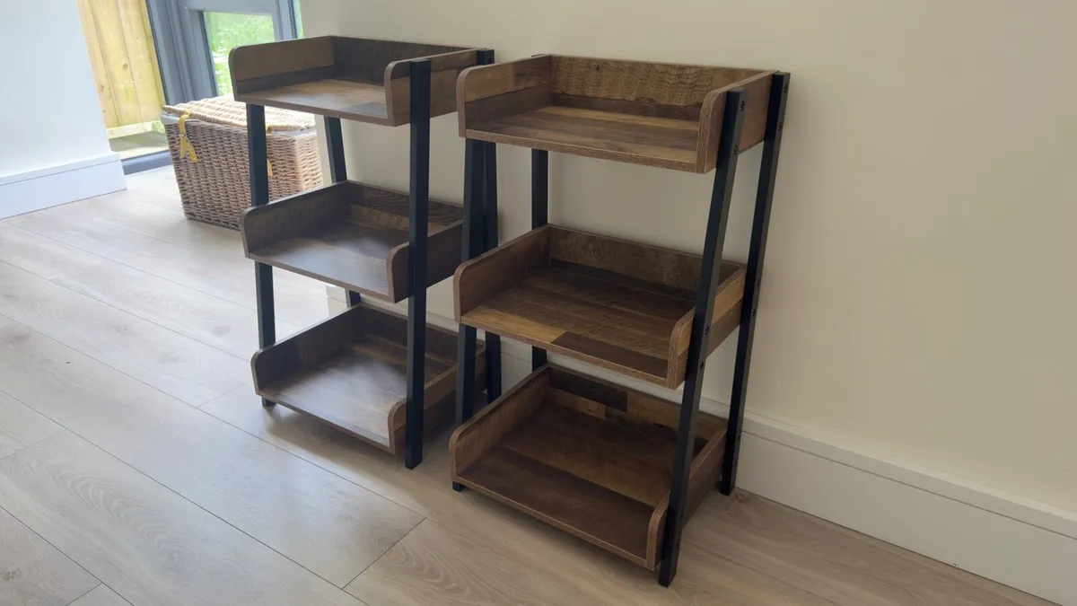 2 x Next Natural Bronx Storage Shelf Unit - Image 1