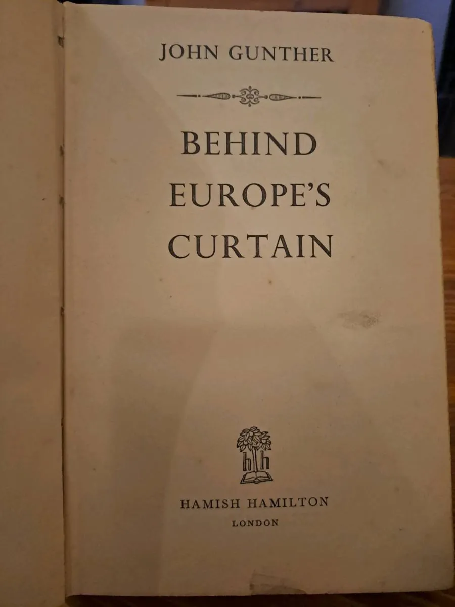 1949 1st ed John Gunther Behind Europe’s Curtain - Image 2