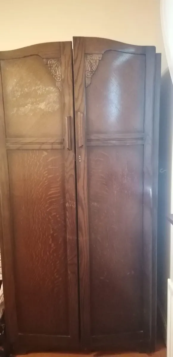 1930s Art Deco wardrobe - Image 4