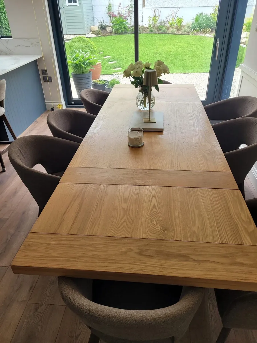 Oak Dining Room Table - Image 2
