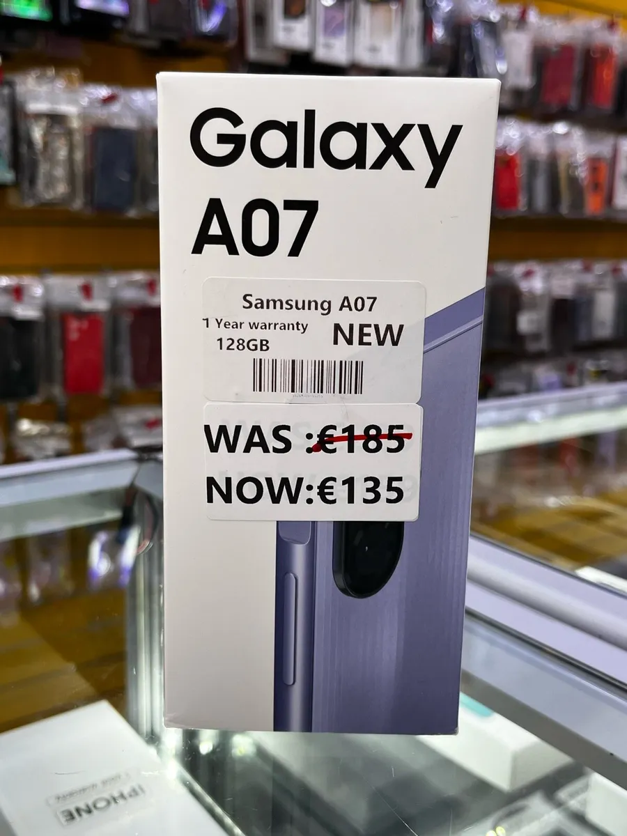 📱SAMSUNG A07 1 YEAR WARRANTY 128GB NEW - Image 1
