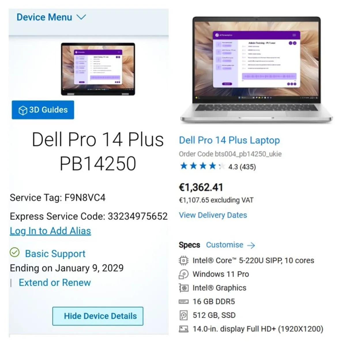 Dell Pro 14 Plus laptop, NEW - Image 2