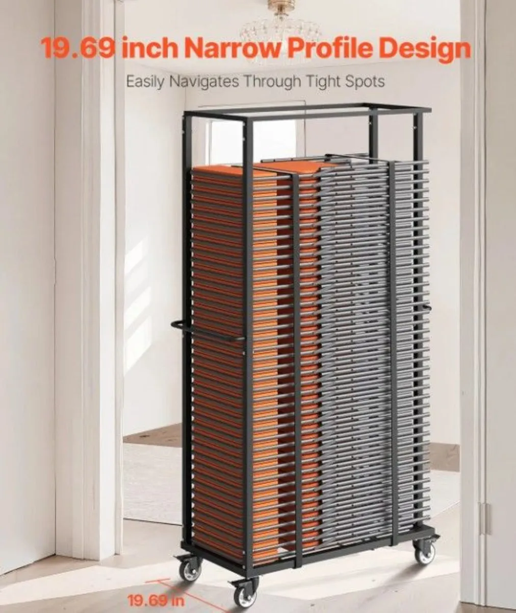 Heavy Duty Chair Trolley Holds Up to 66  chairs - Image 4