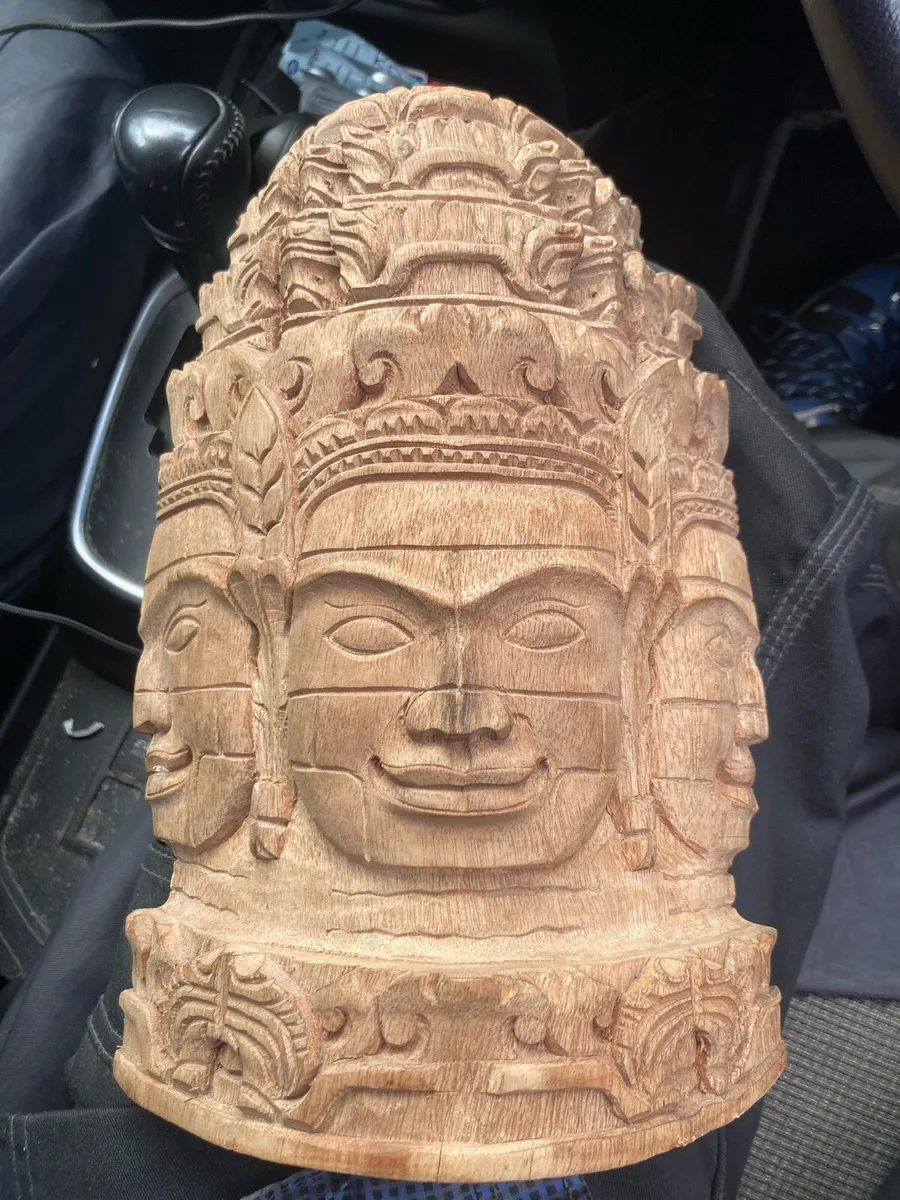 Vintage craved mask free postage - Image 1