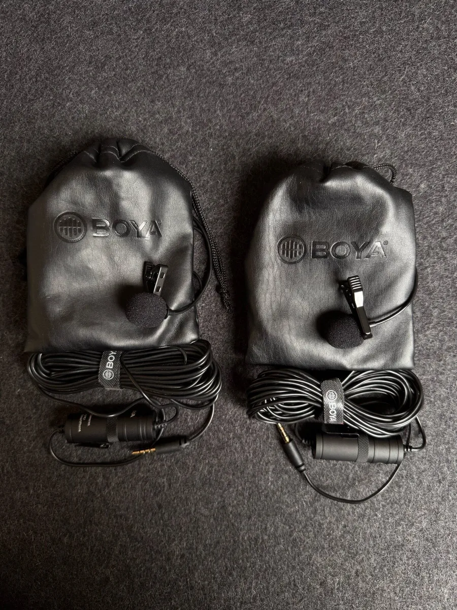 2x Boya BY-M1 Lavalier Mic Bundle - Image 1