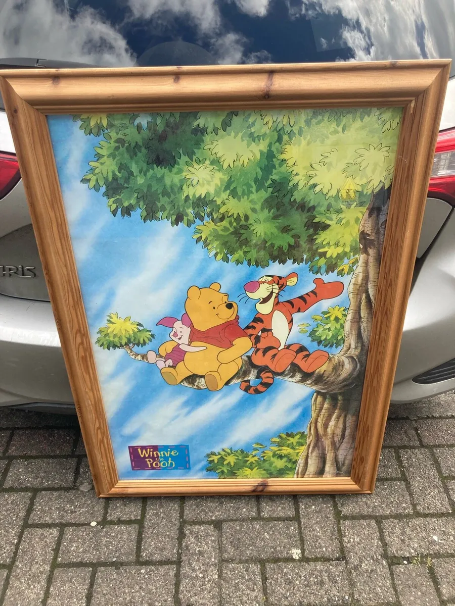 Disney Winnie the Pooh poster framed
