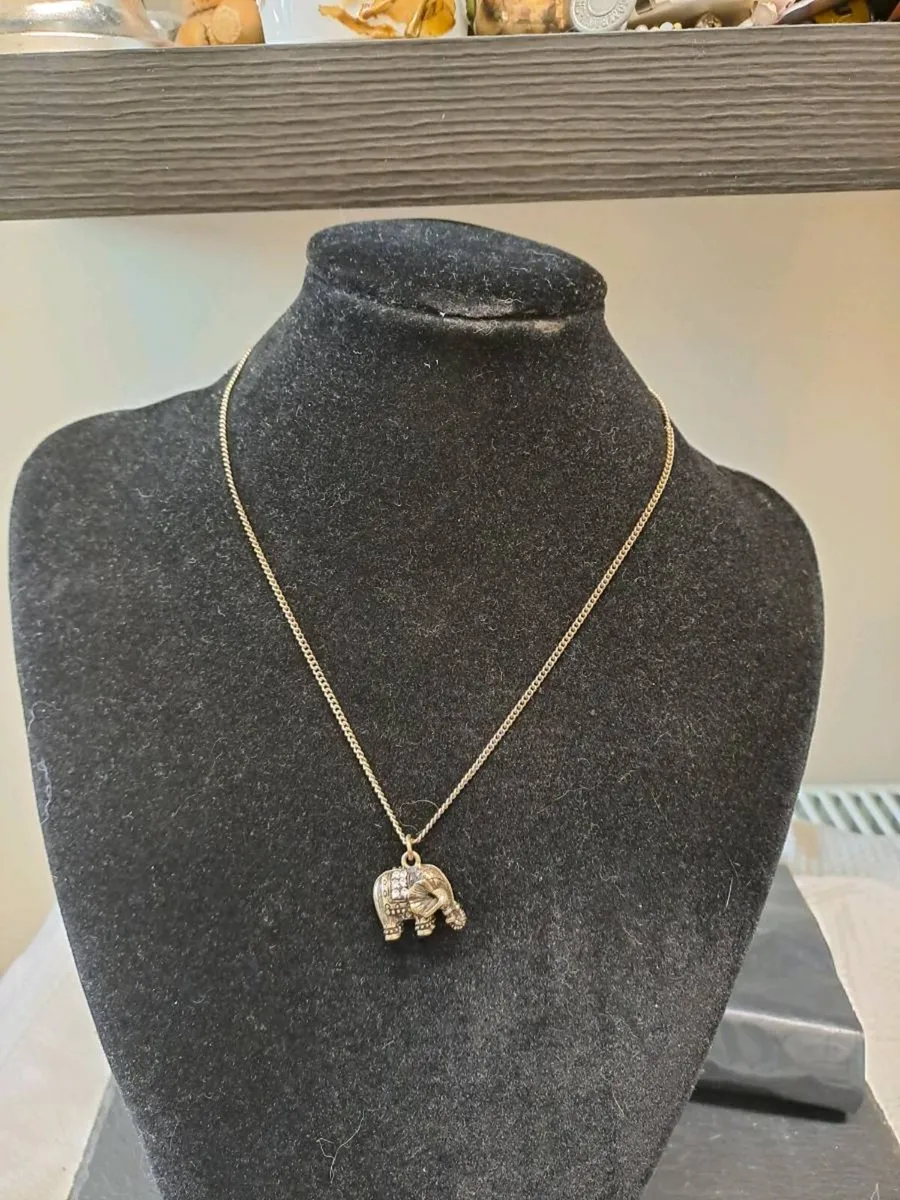 Vintage Style Accessorize Elephant Necklace - Image 2