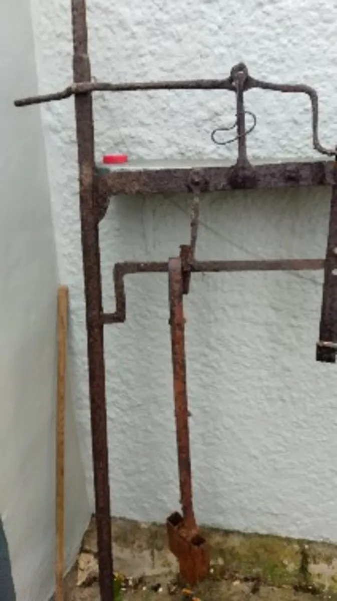 Large antique Chimney fire Crane - Image 4