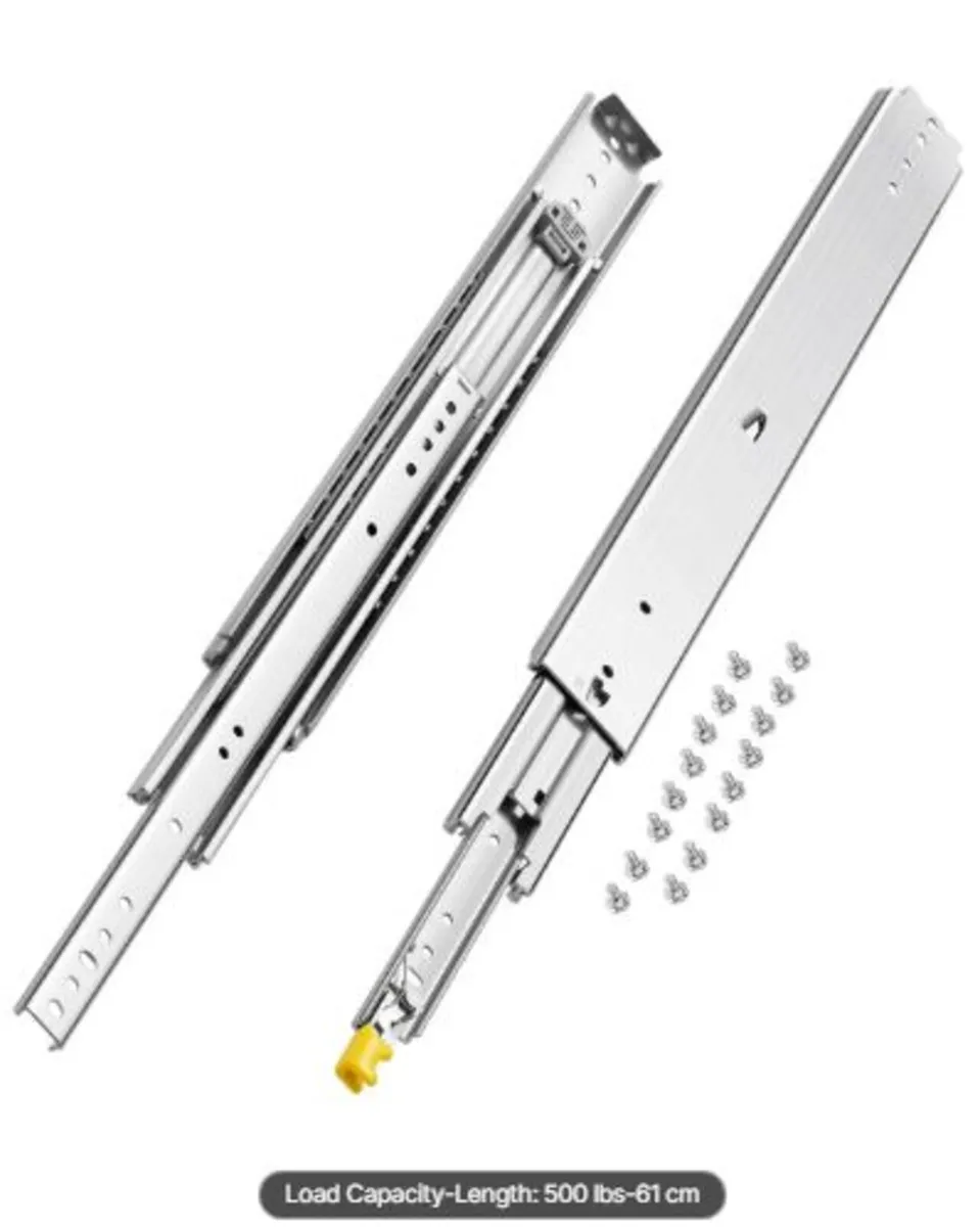 1 Pair Full Extension Drawer Slides - Image 1