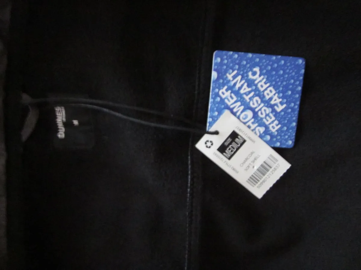 Dunnes Charcoal Soft Shell Jacket New - Image 3