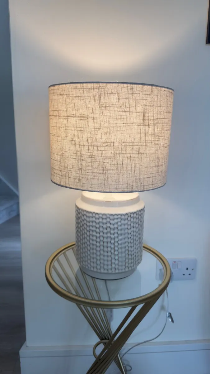 Tara Lane Ceramic Textured Lamp - Image 1