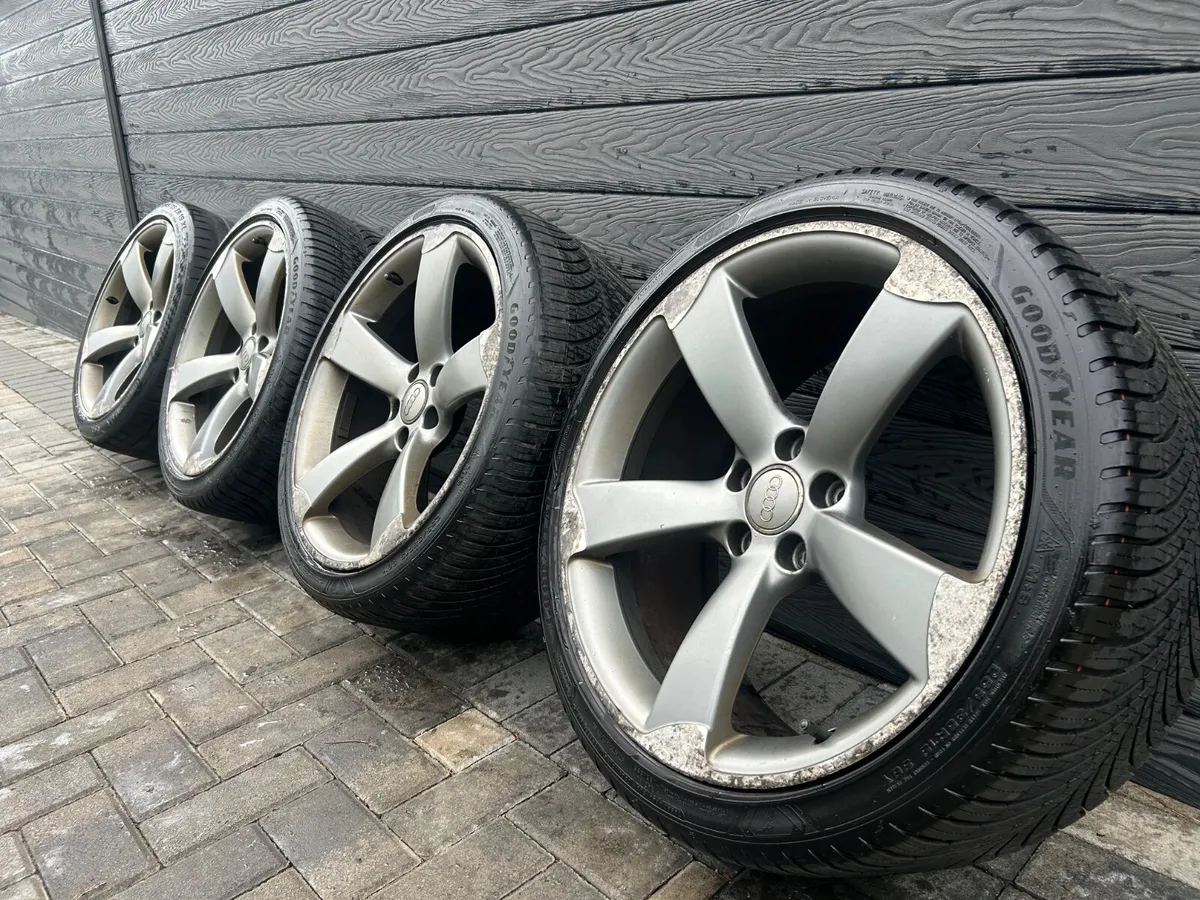 19” GENUINE AUDI TTRS ALLOY WHEELS AND TYRES - Image 1