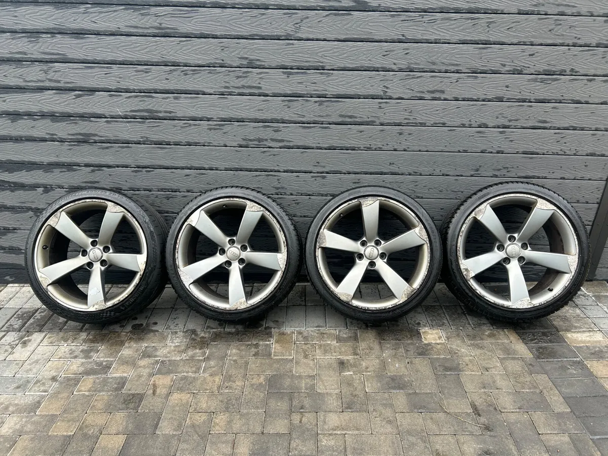 19” GENUINE AUDI TTRS ALLOY WHEELS AND TYRES - Image 2