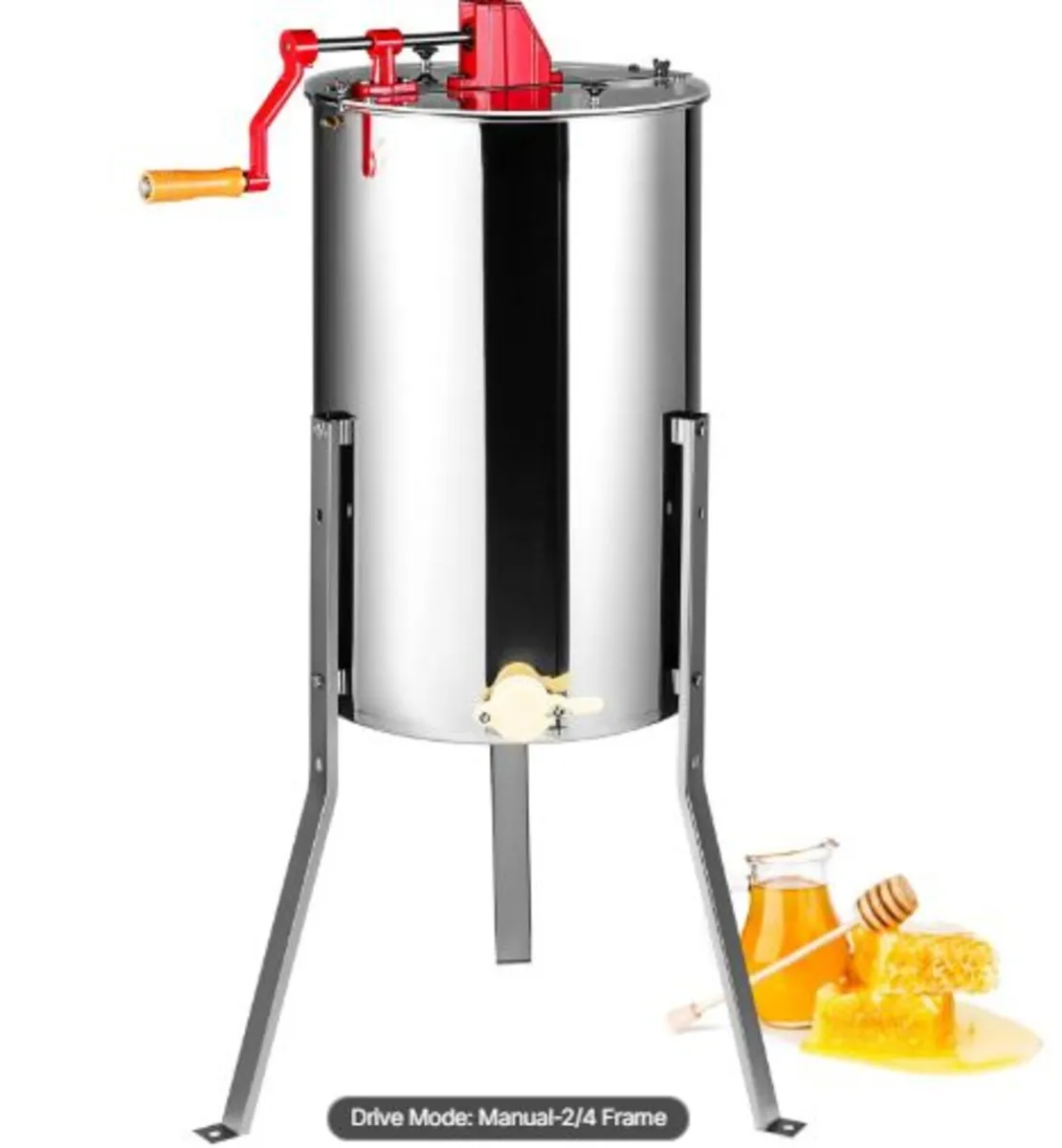 anual Honey Extractor, 2/4 Frames Honey Spinner - Image 1