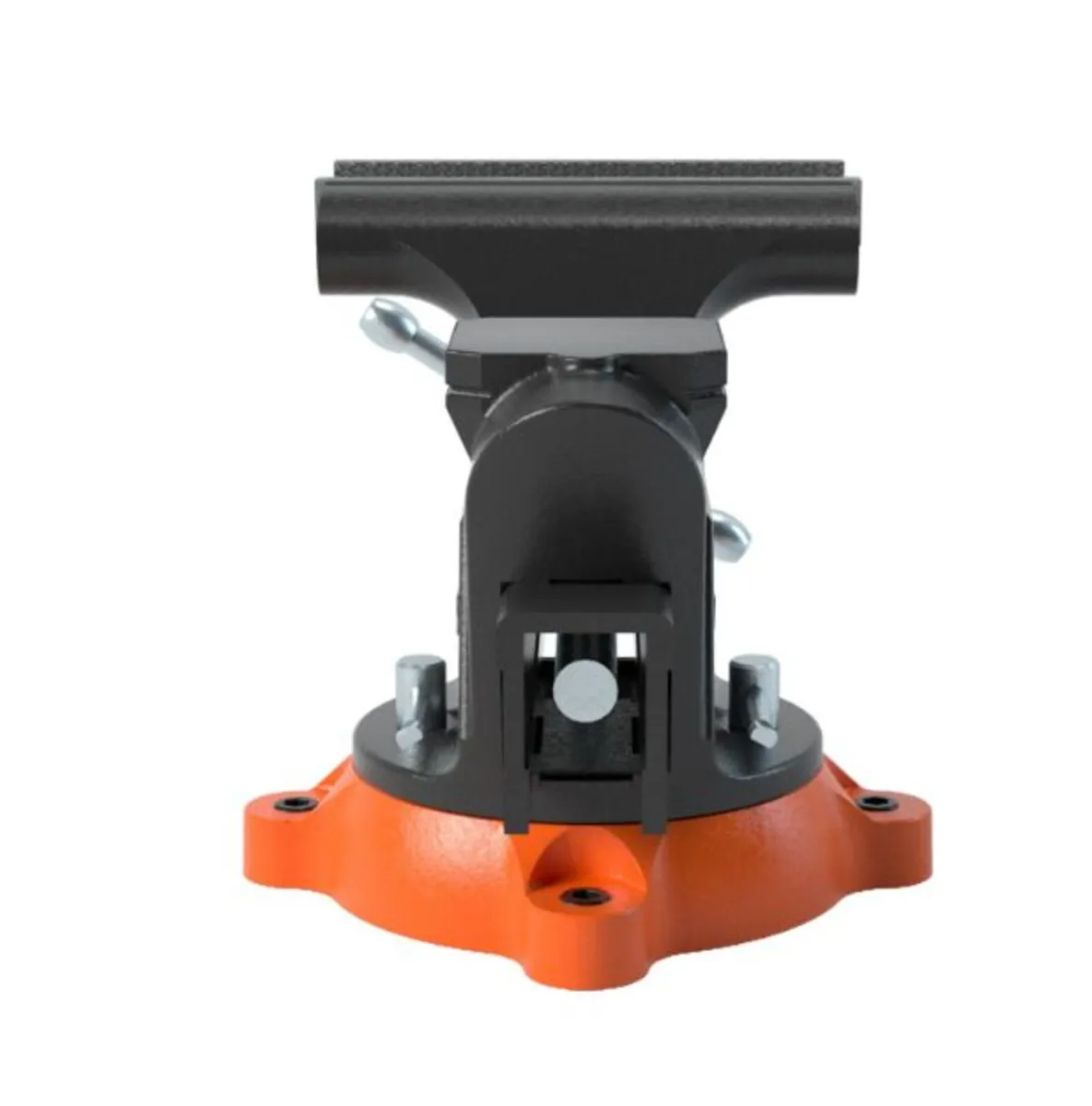 6" Bench Vise w/ Anvil 360°Swivel Locking Base Hea - Image 2