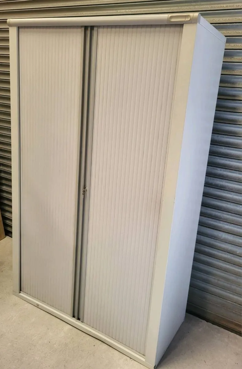 XL Tambour Storage Units With Keys. Mint. - Image 3