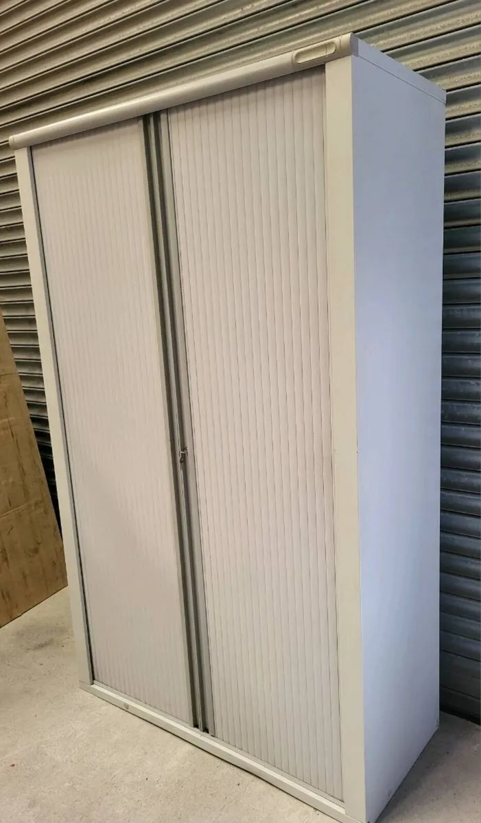 XL Tambour Storage Units With Keys. Mint. - Image 4