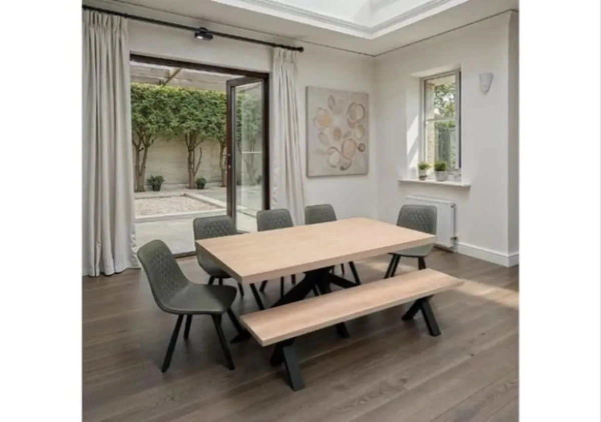 Manor Oak Rectangular 2m Dining Table