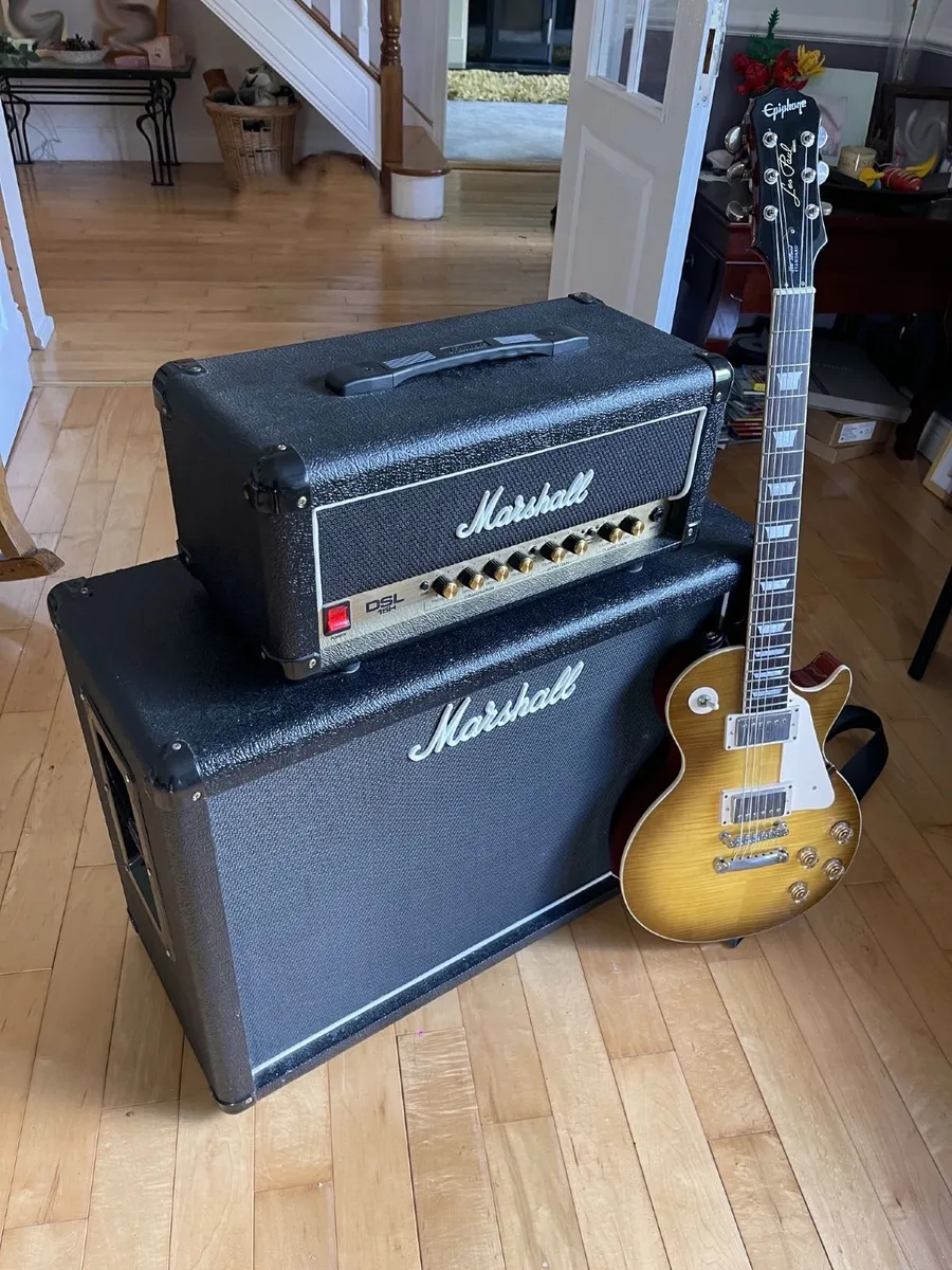 Marshall DSL15H Guitar amp and matching 2 x 12 Cab - Image 3