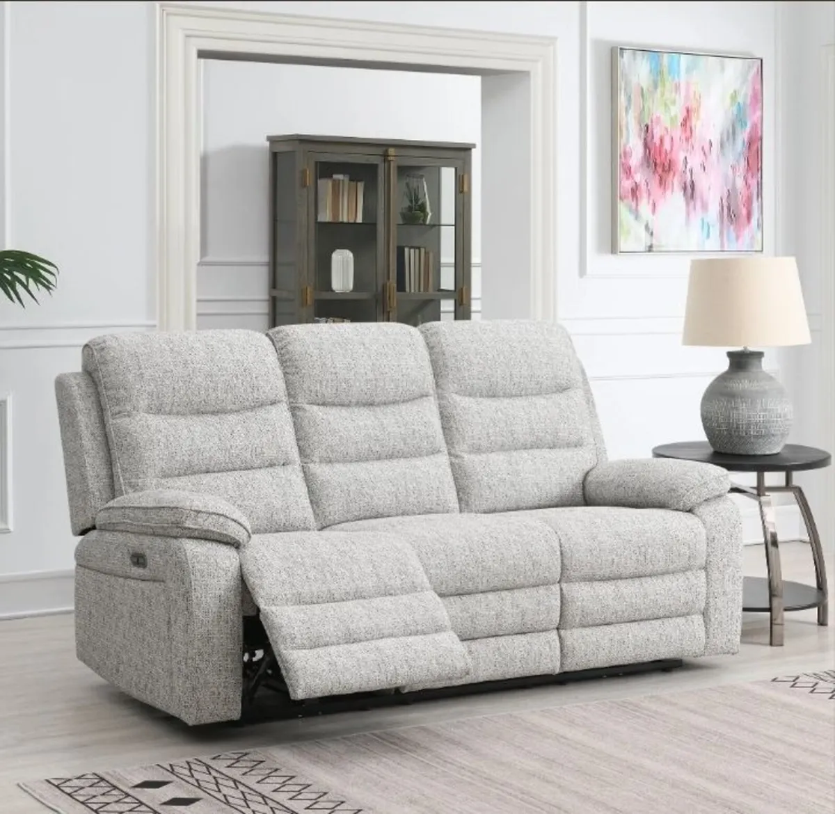 Bromley Electric Reclining 3 Seater Sofa - Image 2