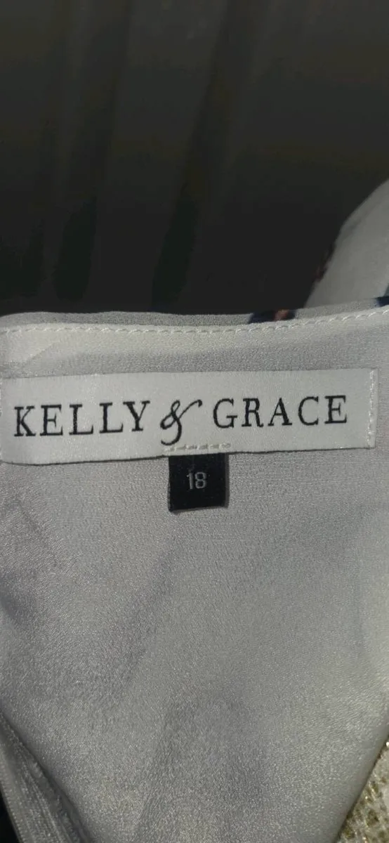 Kelly & Grace Floral Midi Dress Size 18 White Bota - Image 4