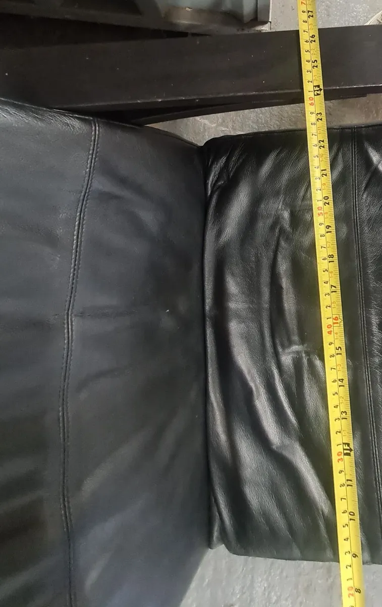 Black Leather Rocking Armchair - Image 2