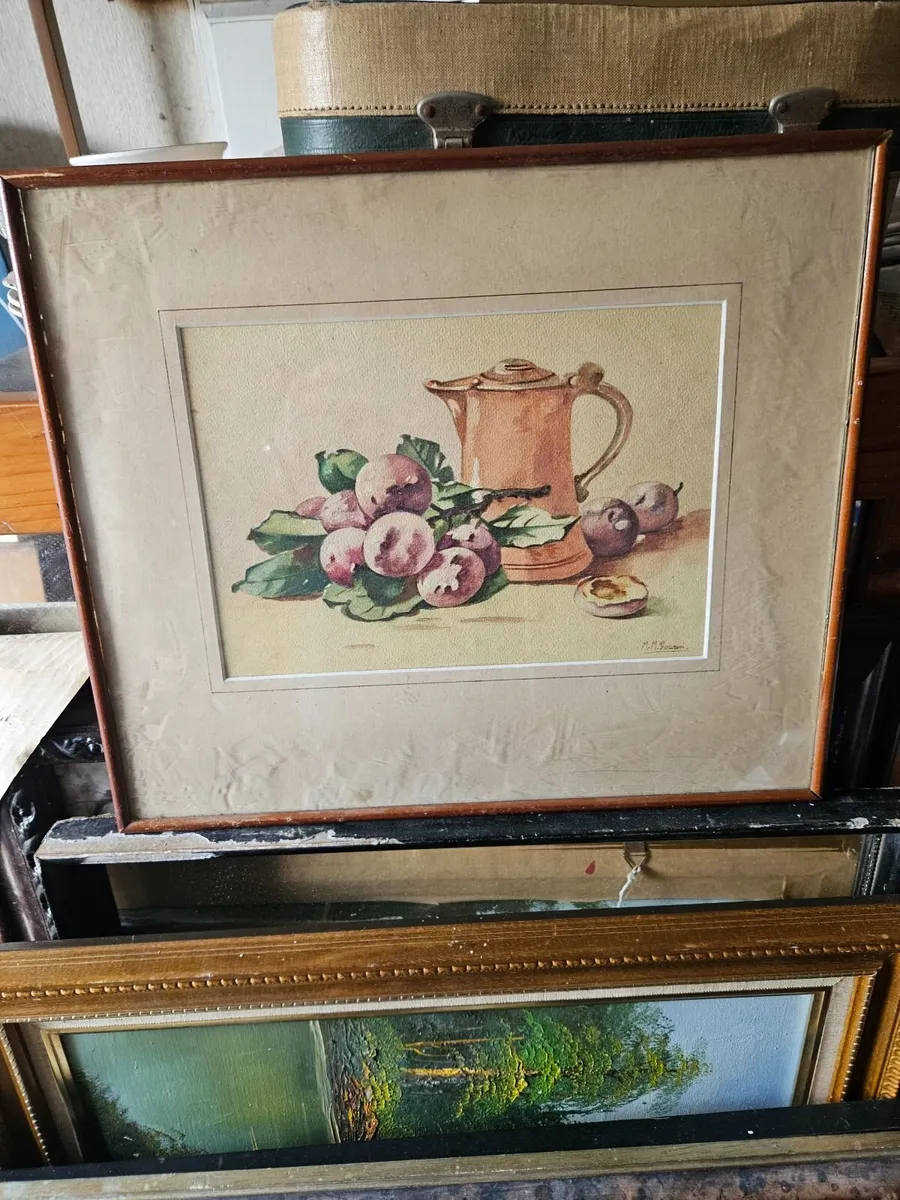 Vintage Watercolour Picture - Image 1