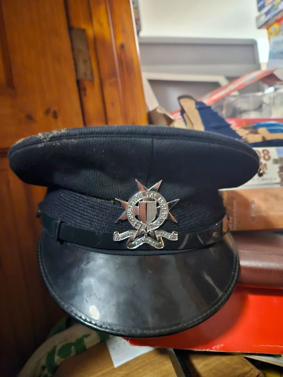 Vintage Police Hat - Image 1