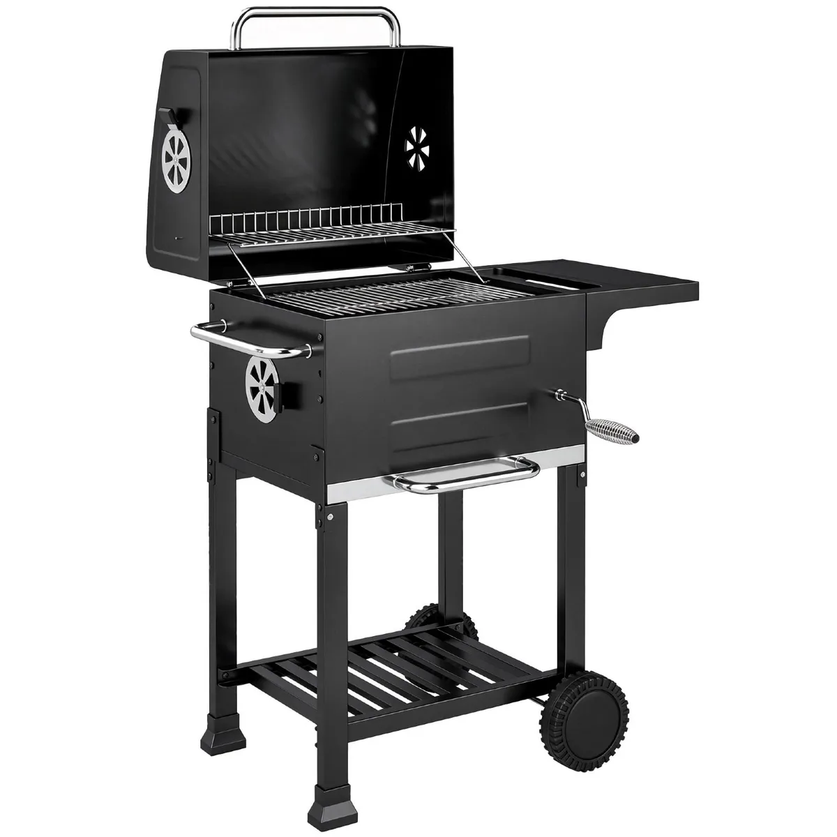 Portable Charcoal Grill with Stainless Steel Grate - Image 2