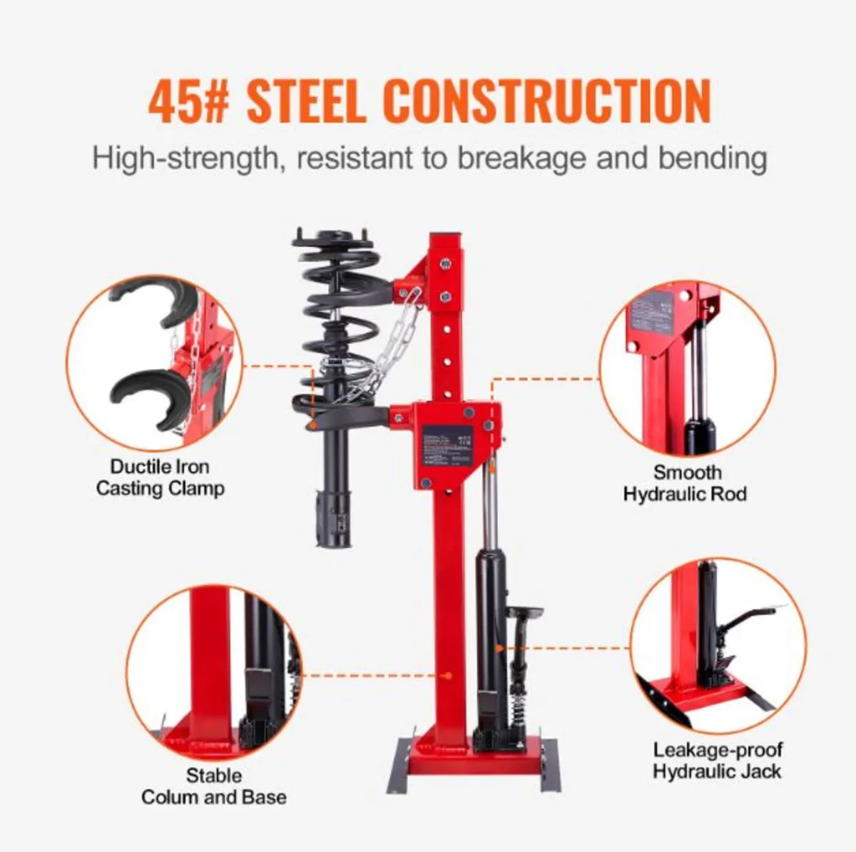 4.5 Ton/9920 LBS Strut Spring Hydraulic Compressor - Image 3