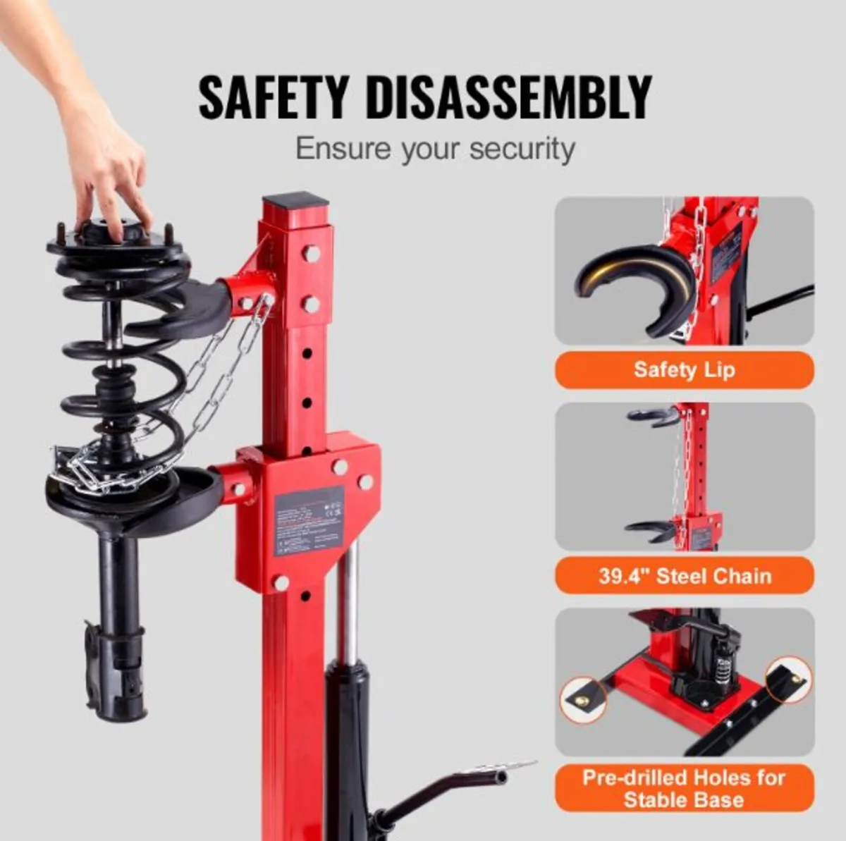 4.5 Ton/9920 LBS Strut Spring Hydraulic Compressor - Image 4