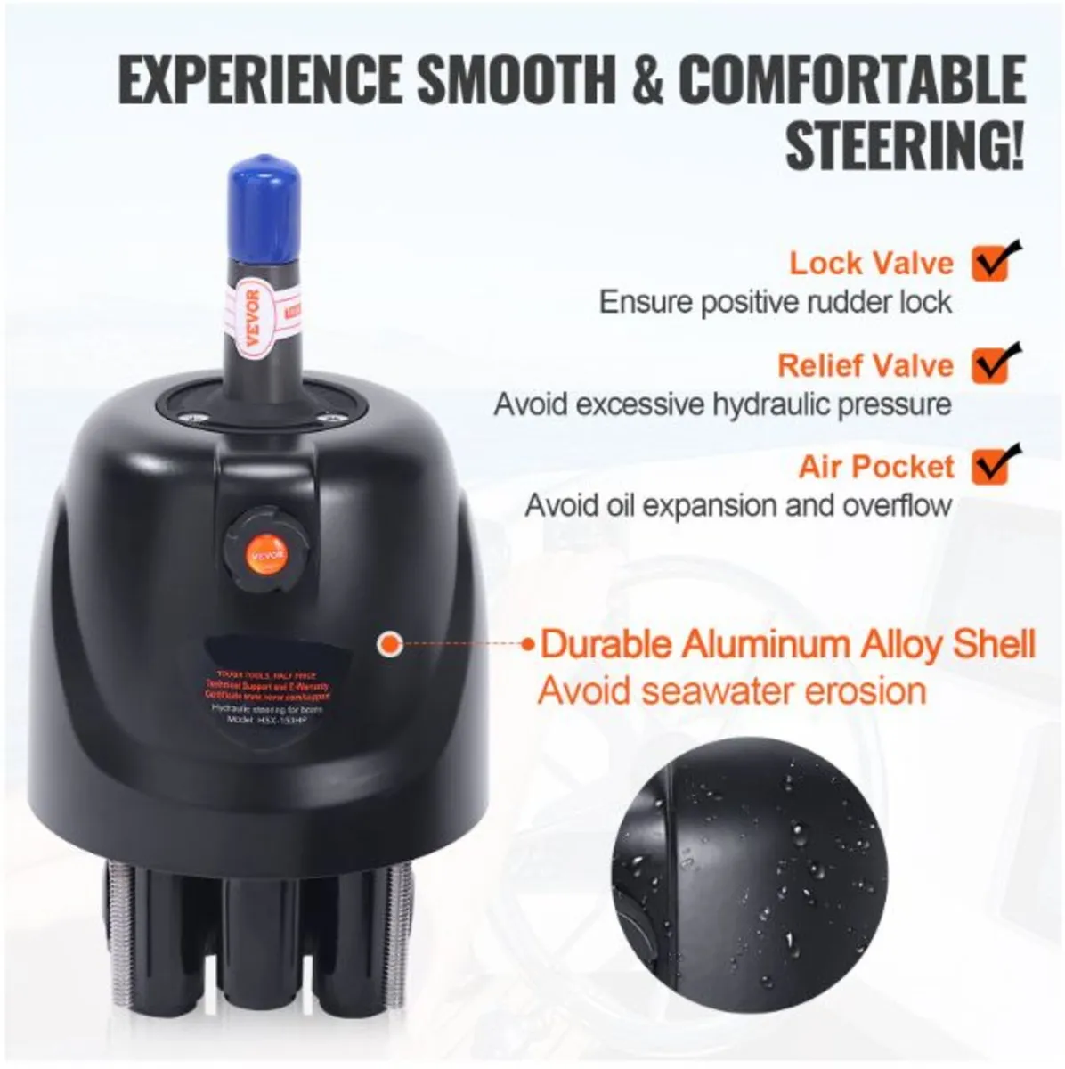 150HP Hydraulic Outboard Steering System Kit - Image 4