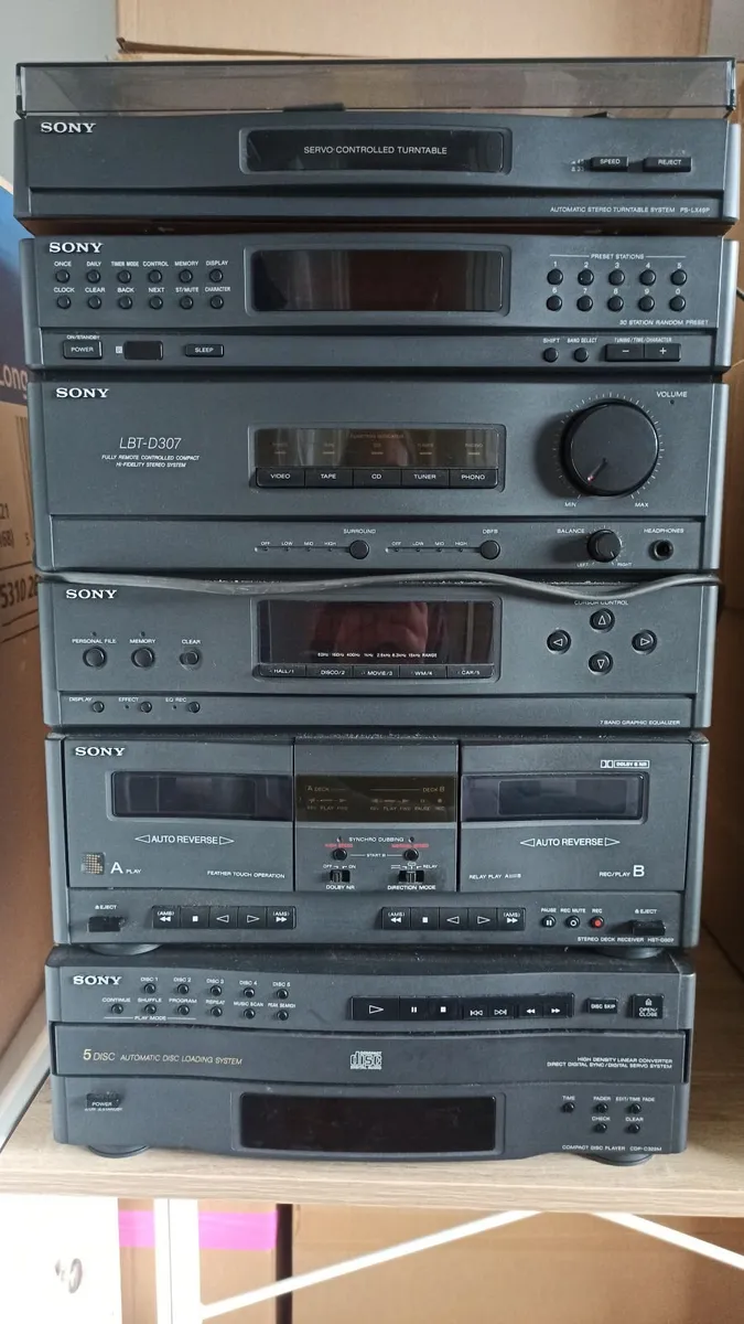 Sony stereo system with speakers - Image 3