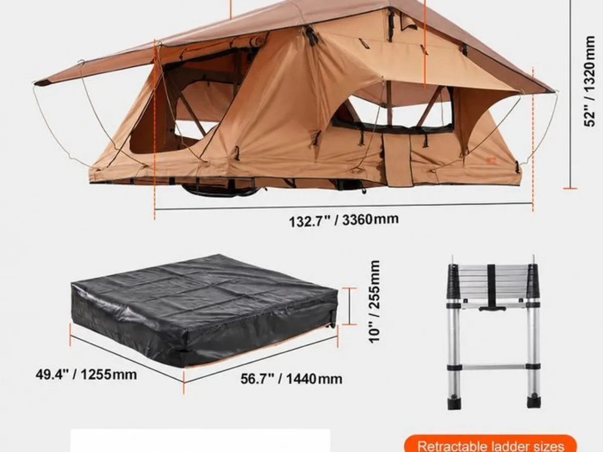 Hard Shell Roof Tent for 2–3 People - Image 2