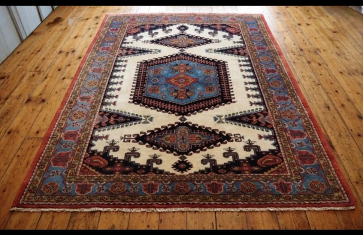 Art Deco 11ft x 8ft Signed Perser Wiss Rug Carpet - Image 2