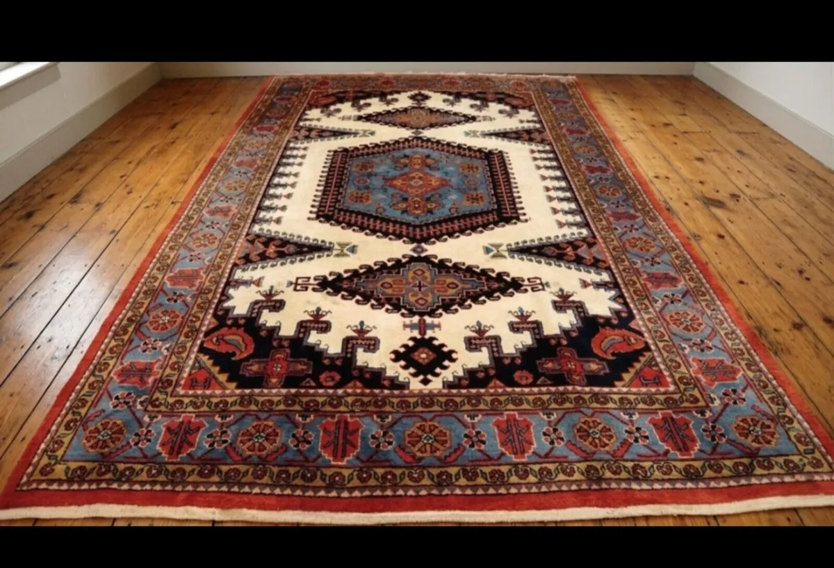 Art Deco 11ft x 8ft Signed Perser Wiss Rug Carpet - Image 1